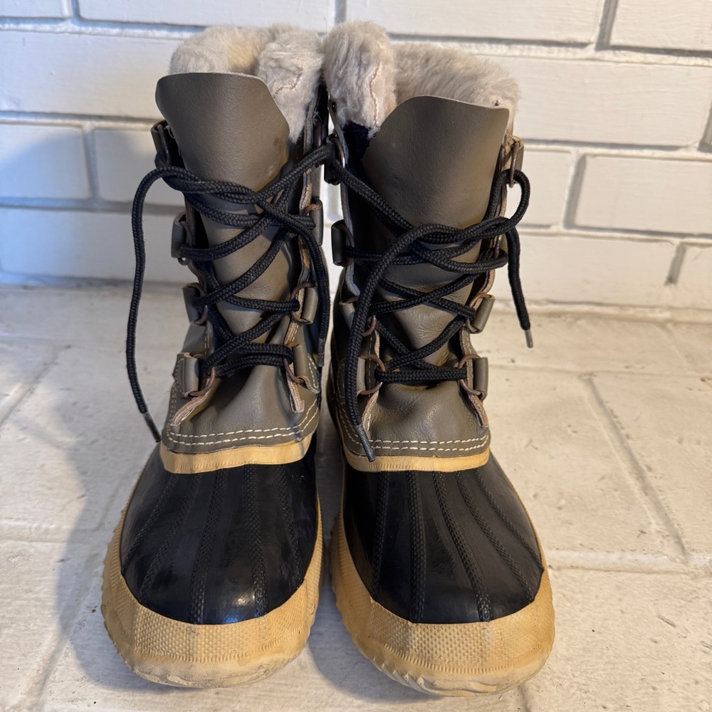 Vtg Sz 7 Womans Sorel Kaufman Manitou Snow Boots Insulated Waterproof Boots - Picture 2 of 14